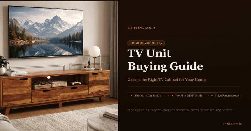 TV Unit Buying Guide: How to Choose the Right TV Cabinet for Your Home (2026)