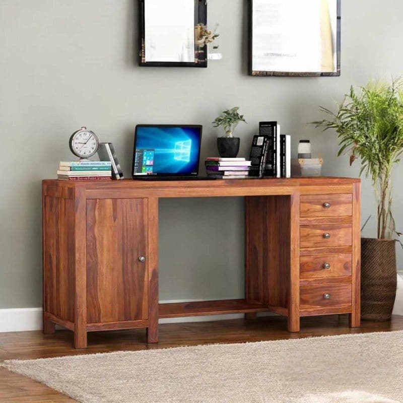 Nancy Study Table in Honey Finish