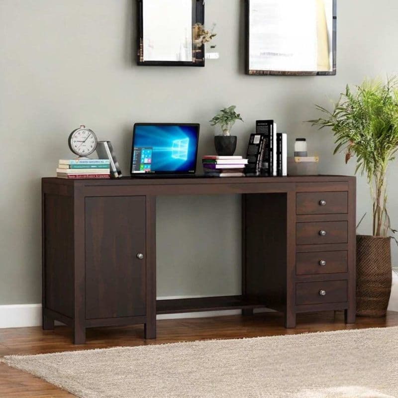 Nancy Study Table in Walnut Finish