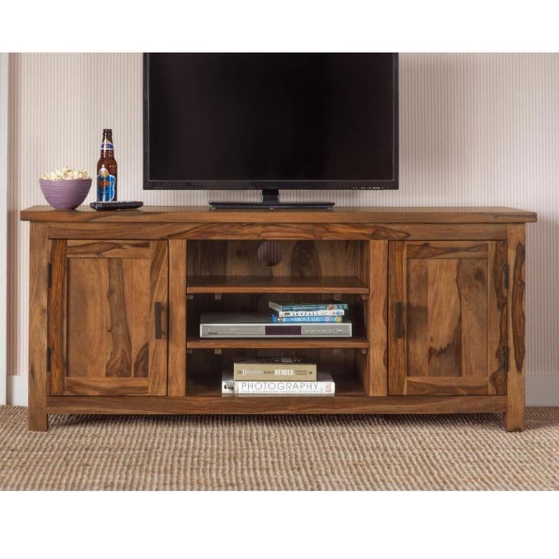 Mehran tv cabinet in honey finish