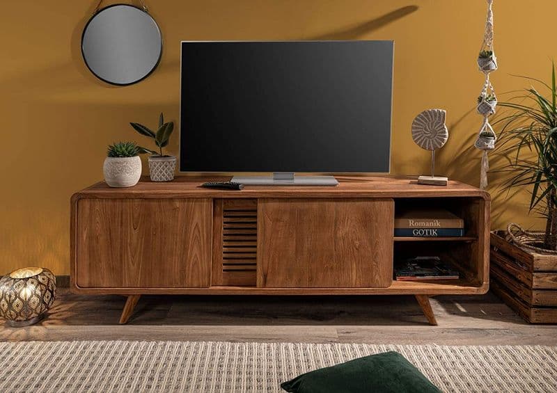 Ariella  tv cabinet in honey fininsh