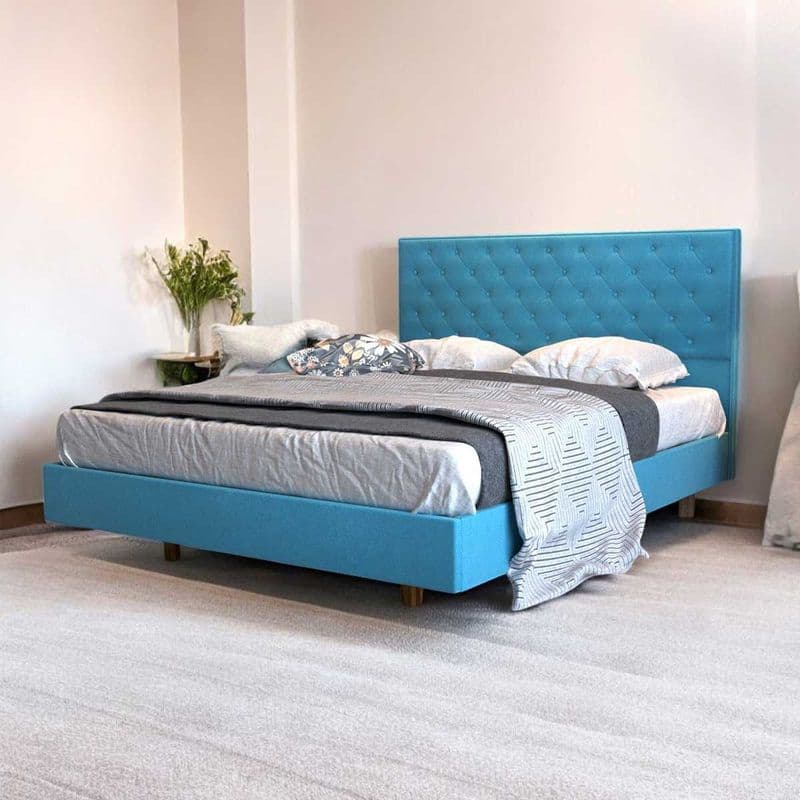 Carmen Queen size bed (Sky Blue)