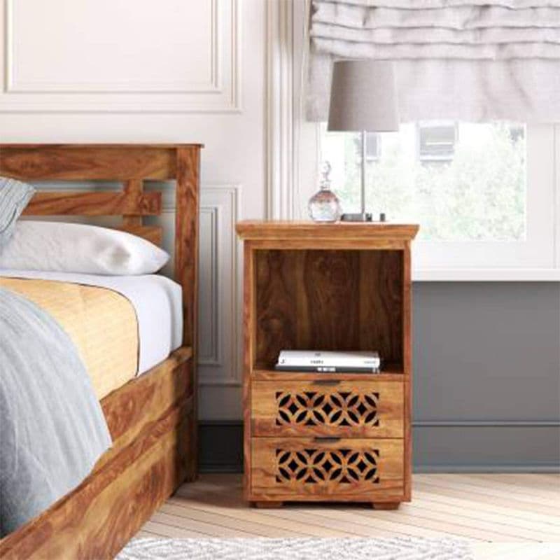 Bryden Bed Side Table In Natural finish