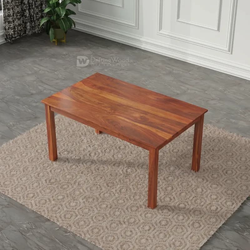 Carense Dining Table In Honey Finish (4 Seater)	