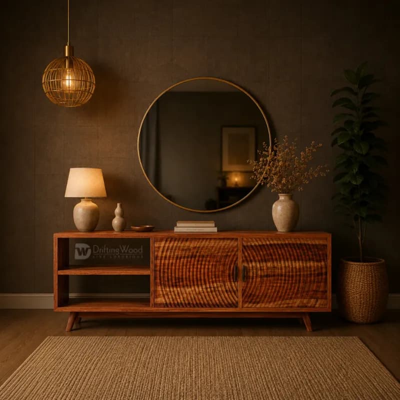 Magnus TV Cabinet In Honey Finish