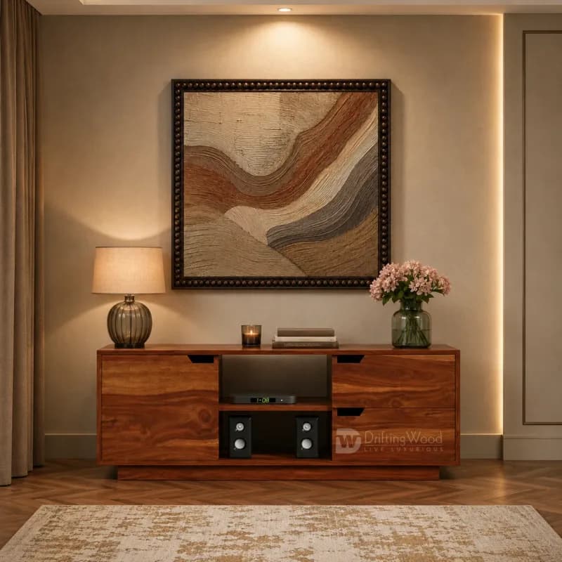 Medora  TV Cabinet In Honey Finish